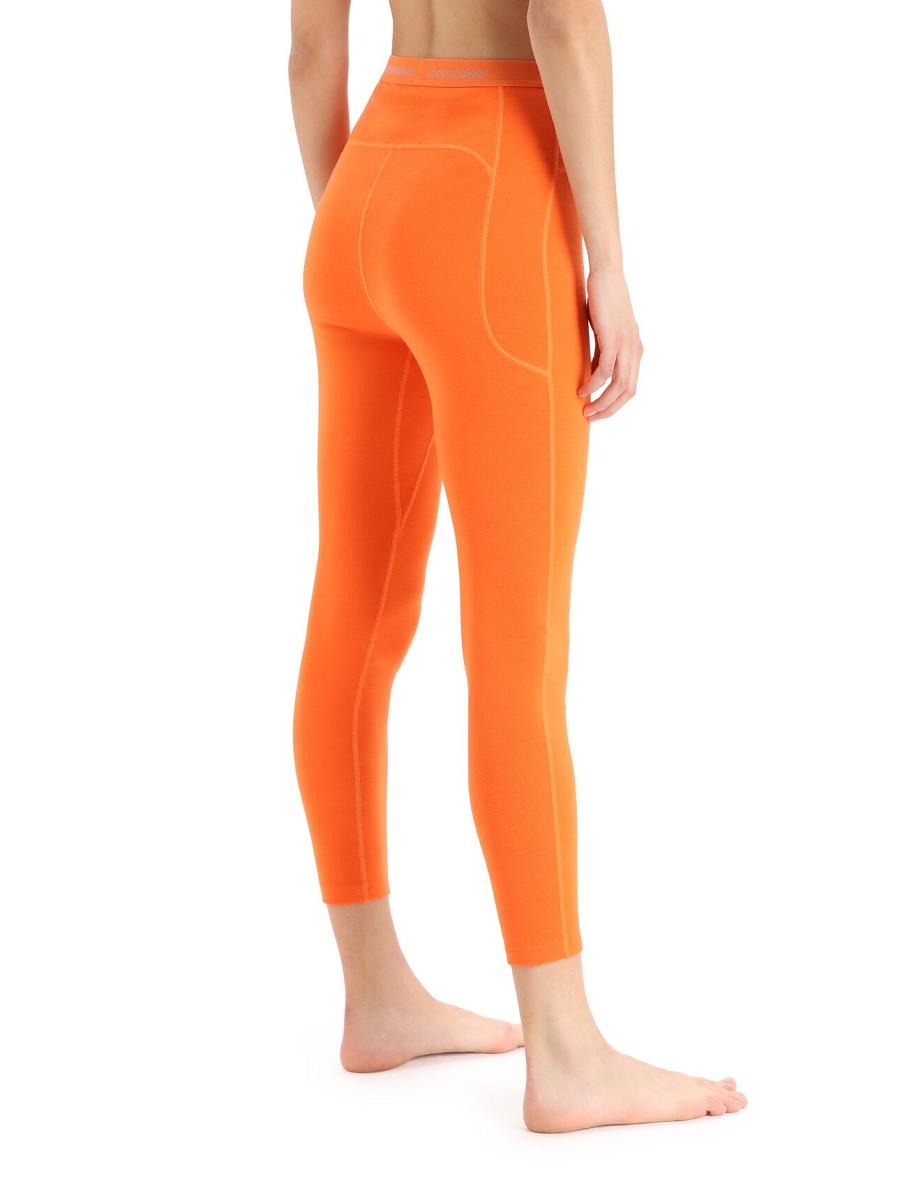 Icebreaker 15.5 Merino Thermal Leggings Naisten Base Layers Oranssi | FI 1869ZUTG